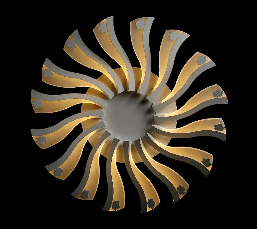 Люстра стельова LED Splendid Ray LK39264/16 SMALL, 96W, білий, 16 ламп, 55 см, сучасний стиль - фото 2