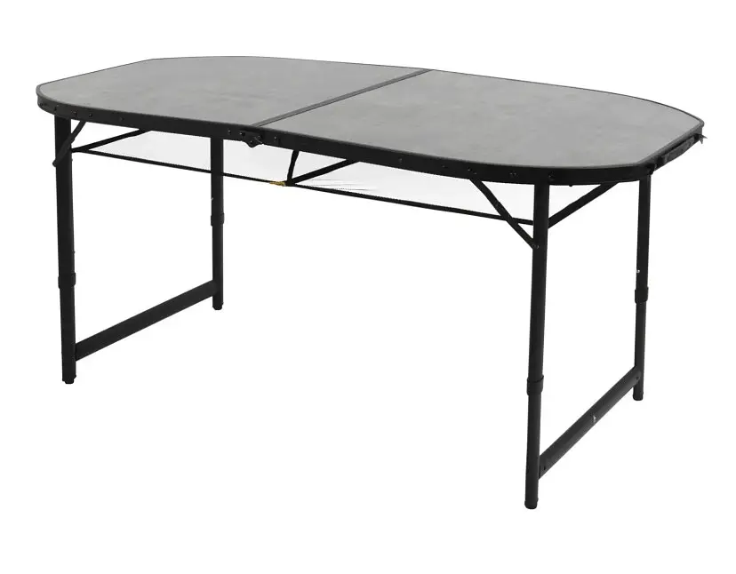 Стіл Bo-Camp Northgate Oval 150x80 cm Black/Grey (1404188) - фото 3