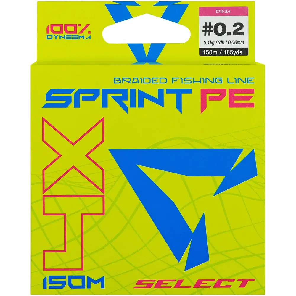 Шнур Select Sprint PE 4X Pink 150m #0.2/0.06mm 7lb/3.1kg - фото 2