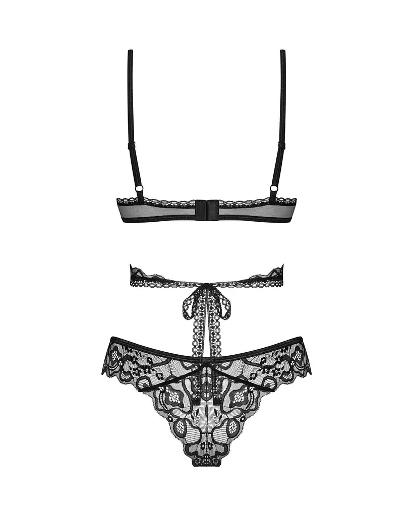 Комплект еротичної білизни Obsessive Blomentis 2-pcs set, XL/2XL - фото 4