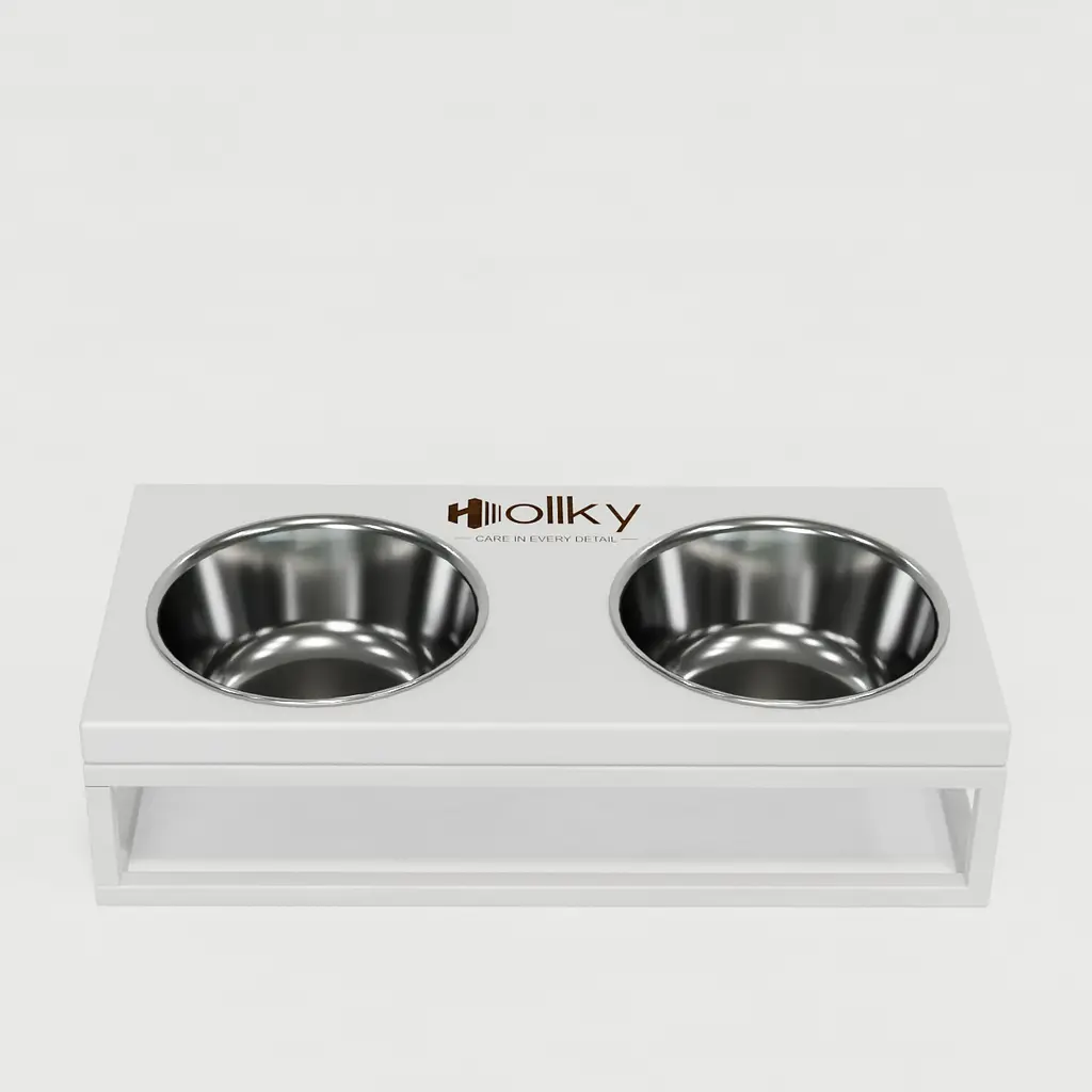 Hollky Base S — миски на подставке для маленьких собак и кошек (2 × 0,45 л) - фото 5