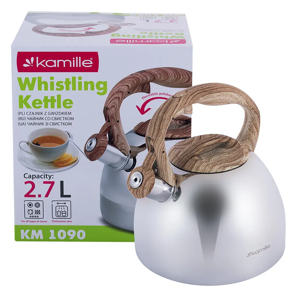 Чайник зі свистком Kamille KM-1090 2,7 л - фото 7