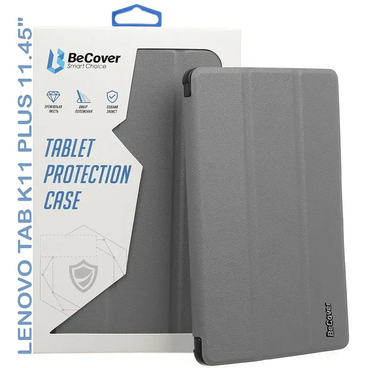 Чехол-книжка BeCover Smart Case для Lenovo Tab K11 Plus TB-352F 11.45" Gray (711851) - фото 5