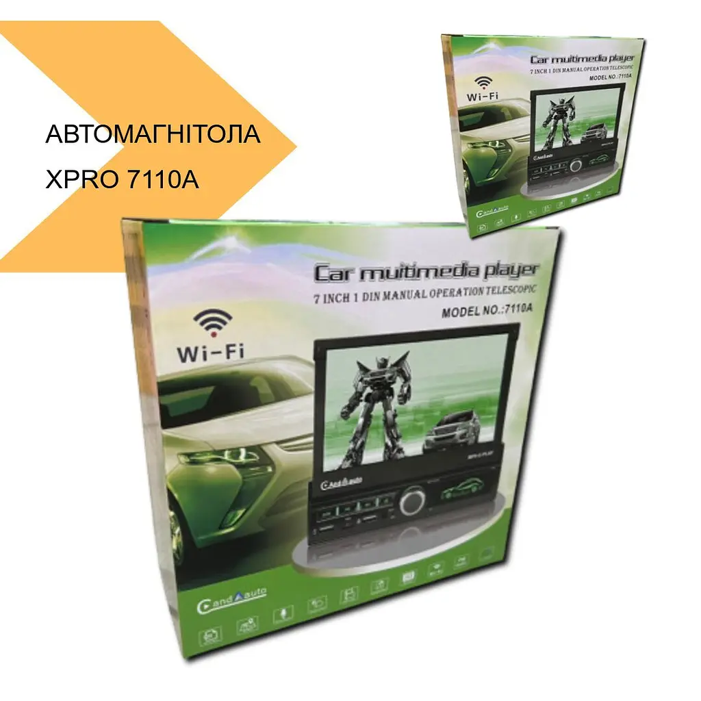 Автомагнитола 1DIN с выдвижным экраном 7 Android XPRO 7110A 10 (41106-7110A_4143) - фото 3