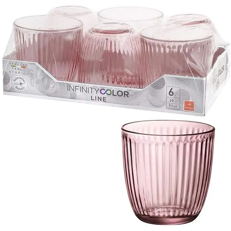 Набір склянок Bormioli Rocco Line water Lilac rose 290 мл 6 шт. (580501VNA) - фото 3