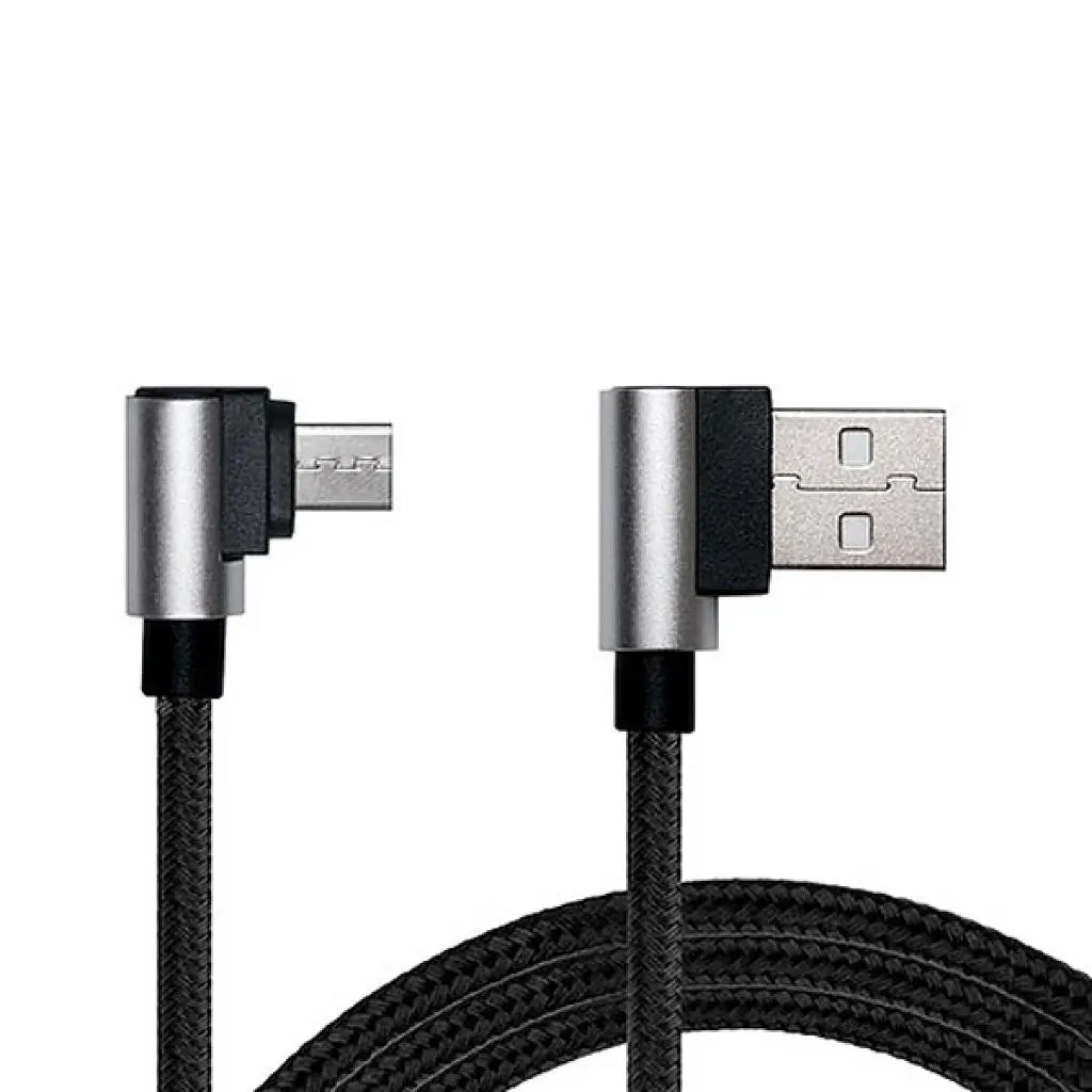 Дата кабель USB 2.0 AM to Micro 5P 1.0m Premium black REAL-EL (EL123500031) - фото 4