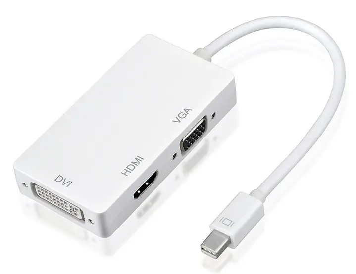 Перехідник mini DisplayPort M HDMI/VGA/DVI 24+5 FHD 1080p - фото 3