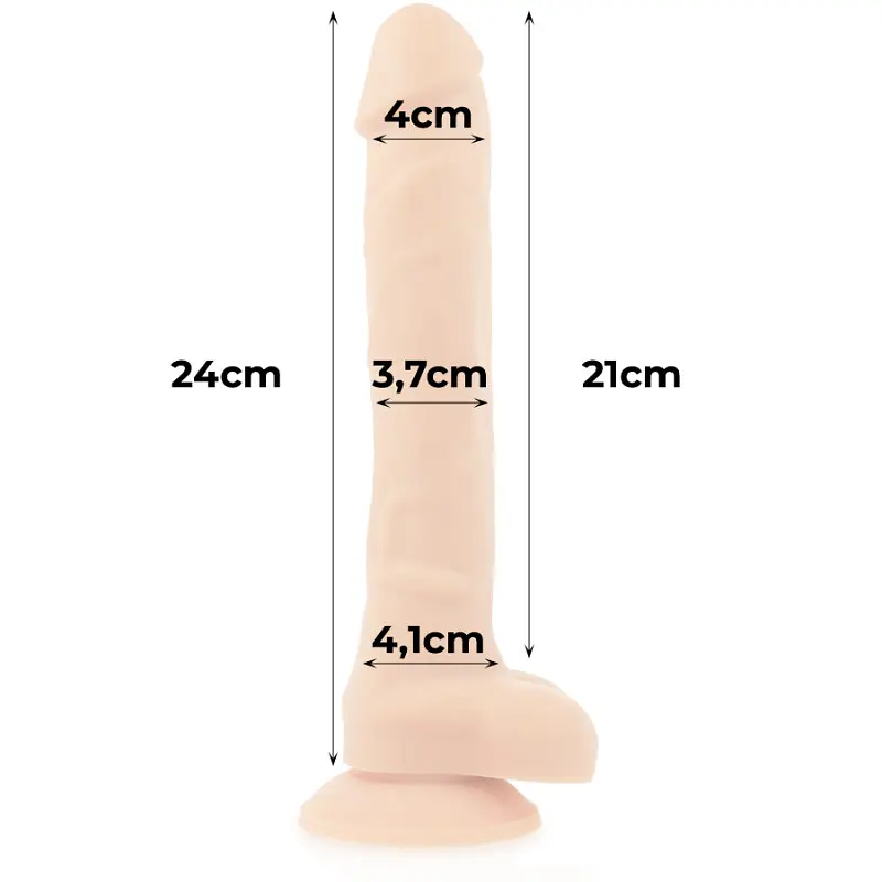 Фалоімітатор на присосці 21 х 4 см COCK MILLER (Іспанія) COCK MILLER CM912383 102912 - фото 4