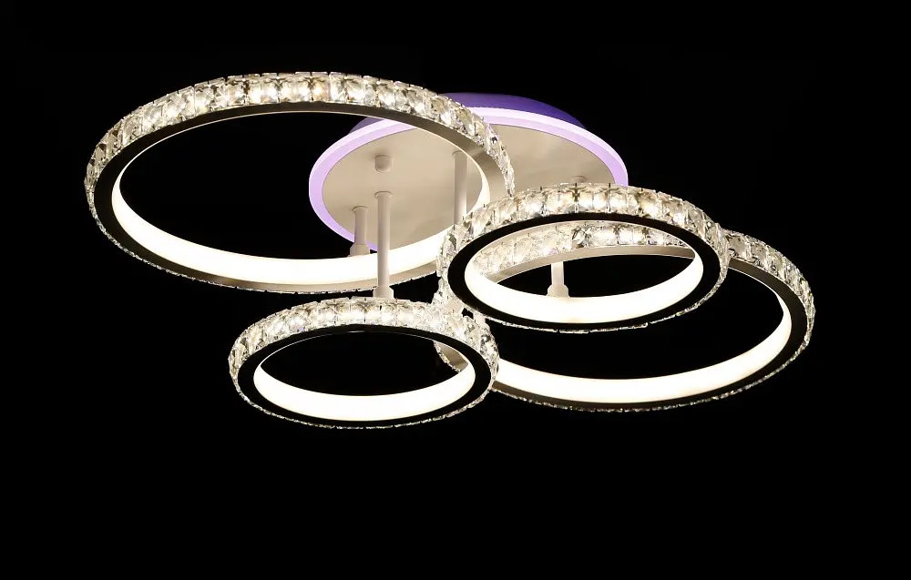 Стельова LED люстра з пультом і нічником Splendid-Ray 30-4022-38 - фото 6