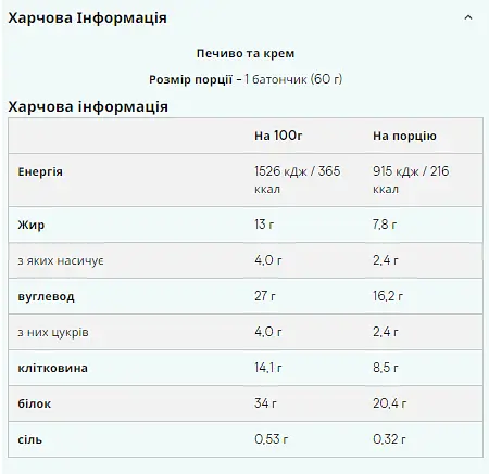 Протеиновые батончики Myprotein Layered Bar Cookie Crumble 720 г (12 шт. x 60 г)  - фото 2