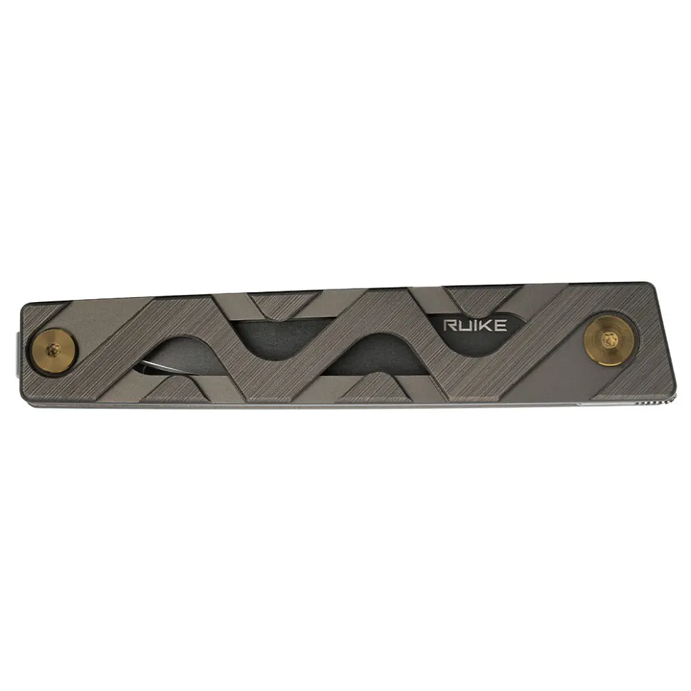 Ніж складаний туристичний Ruike P878-AK, (8.7 см) 14C28N/6063Aluminum сірий - фото 6
