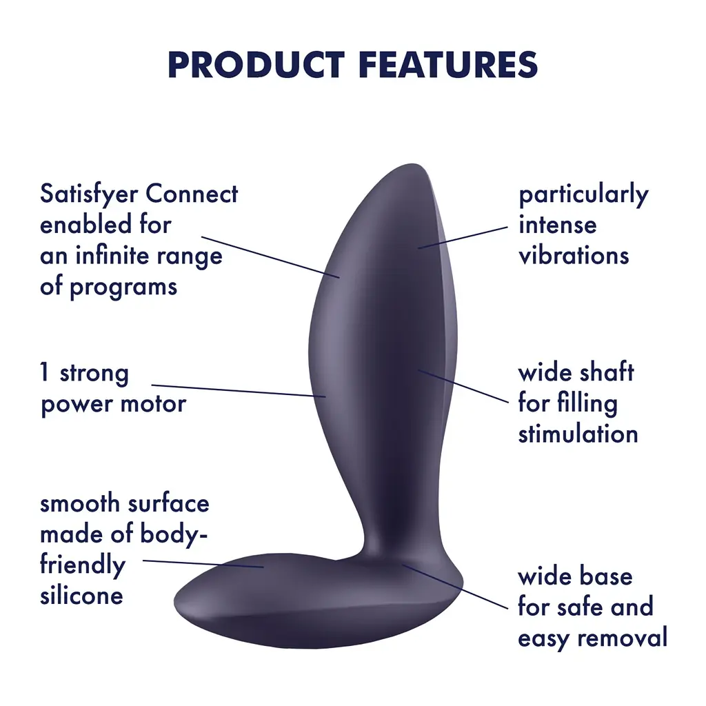 Анальна смарт-пробка із вібрацією Satisfyer Power Plug Satisfyer SO8678 95873 - фото 3