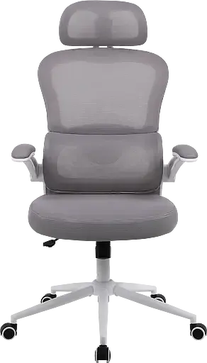 Офісне крісло GT Racer B-5880 White/Gray - фото 3