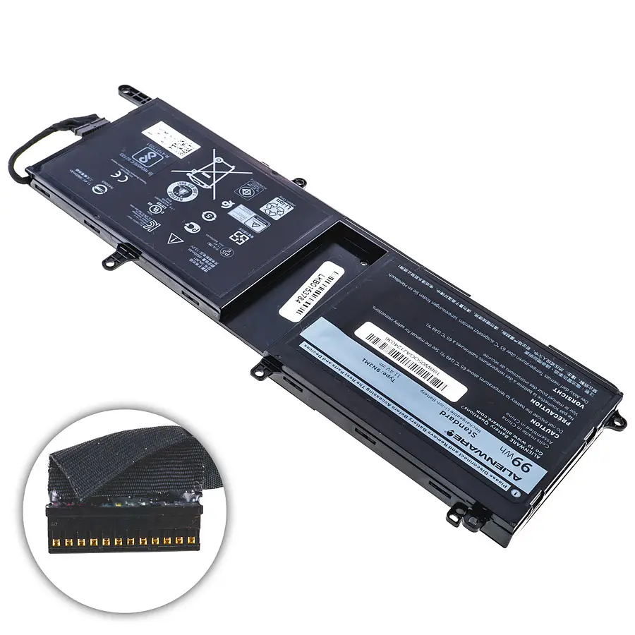 Акумулятор для ноутбука Dell 9NJM1 (Alienware 15 R3, 17 R4) 11.4V 99Wh Black - фото 2