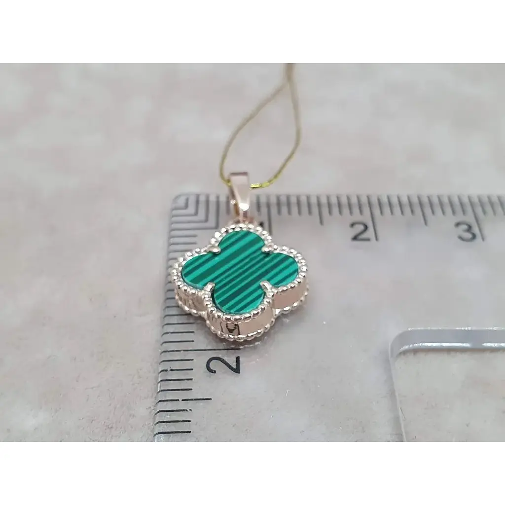 Золота підвіска Платон Конюшина з малахітом. 1П126/68Б - фото 3