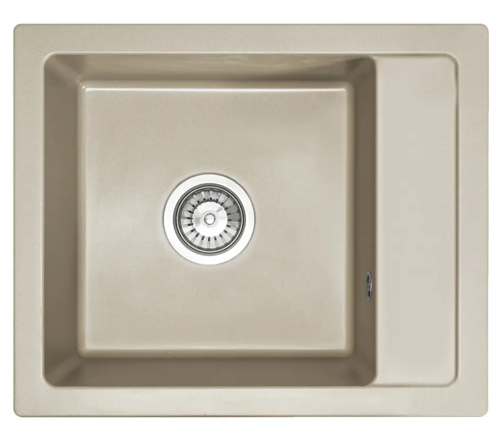 Кухонна мийка гранітна Rea Rino beige ZLE-00105 - фото 7