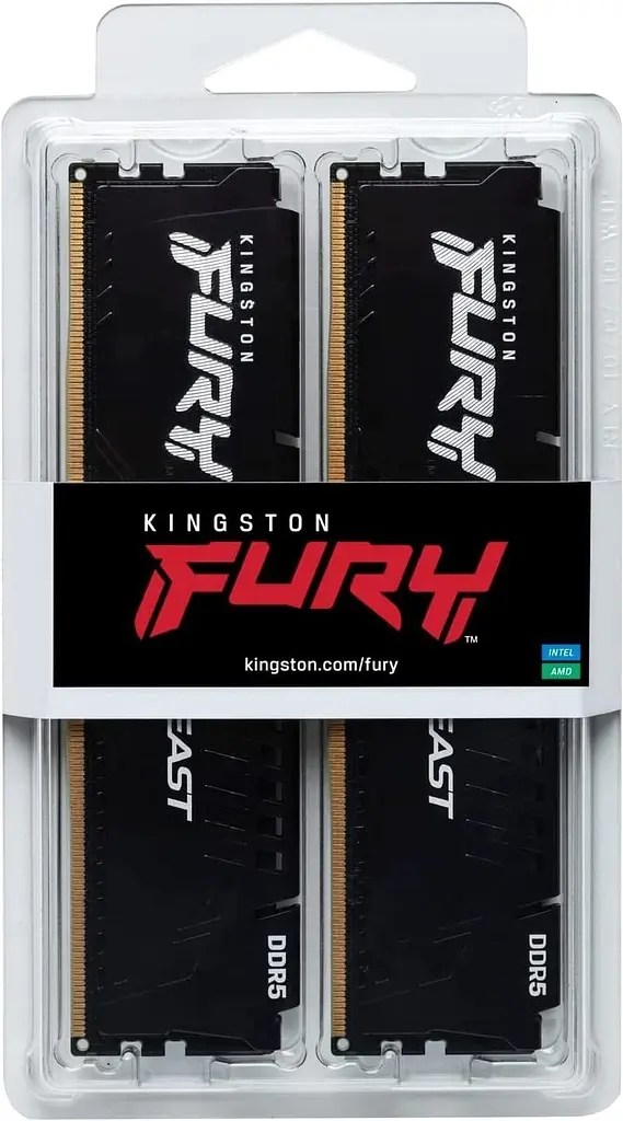 Пам'ять ПК Kingston DDR5 64GB KIT (32GBx2) 6000 FURY Beast Black EXPO - фото 5
