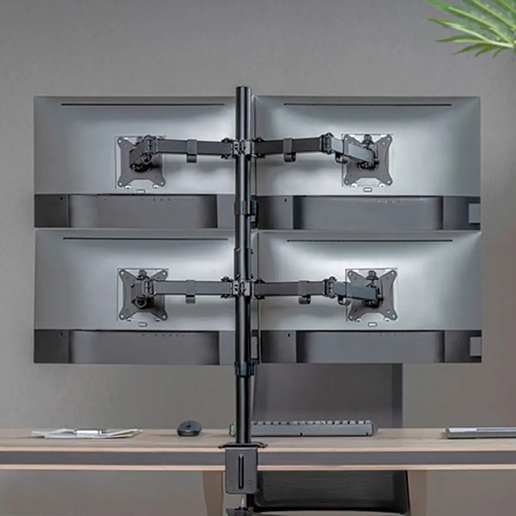 Настільне кріплення для моніторів HiSmart HS082437 17-32` Black [109027] - фото 4