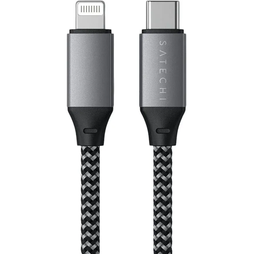 Кабель USB-C to Lightning Satechi Cable Space Gray 0.25 м (ST-TCL10M) - фото 3