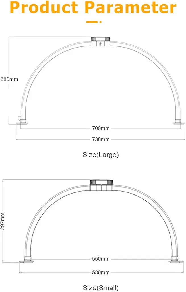 Професійна настільна LED-лампа F-700A 35W біла для манікюру, косметолога, бровіста, лешмейкера та робочого столу 2600Lm - фото 4