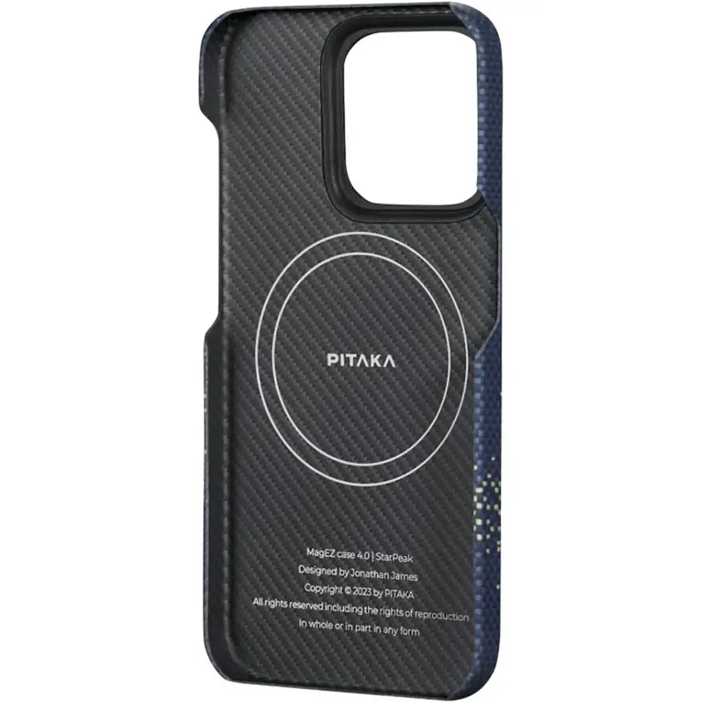 Чохол-накладка Pitaka MagEZ Case 4 StarPeak Milky Way Galaxy для iPhone 15 Pro (KI1501PMYG) - фото 3