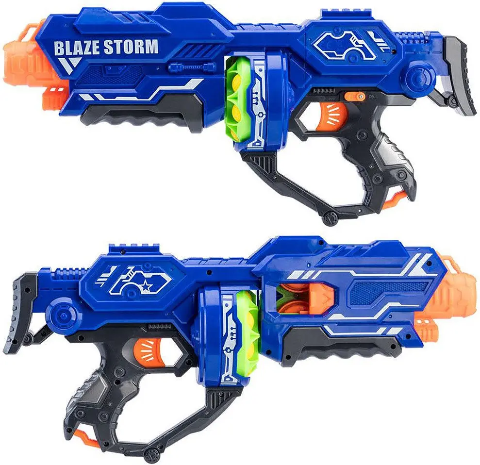 Дитячий Бластер Blaze Storm на Батарейках і 12 М'яких Кульок - фото 5