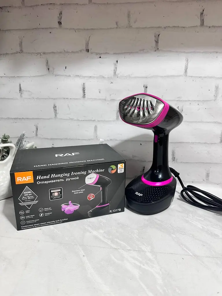 Вертикальный ручной отпариватель RAF R.1317B парогенератор для одежды бытовой пароочиститель 1500 Вт - фото 8