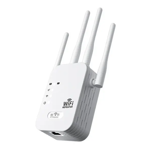 Репітер підсилювач сигналу ретранслятор Wi-Fi роутер 300Мбіт ∙ Wi-Fi ретранслятор 2.4G з 6 антенами