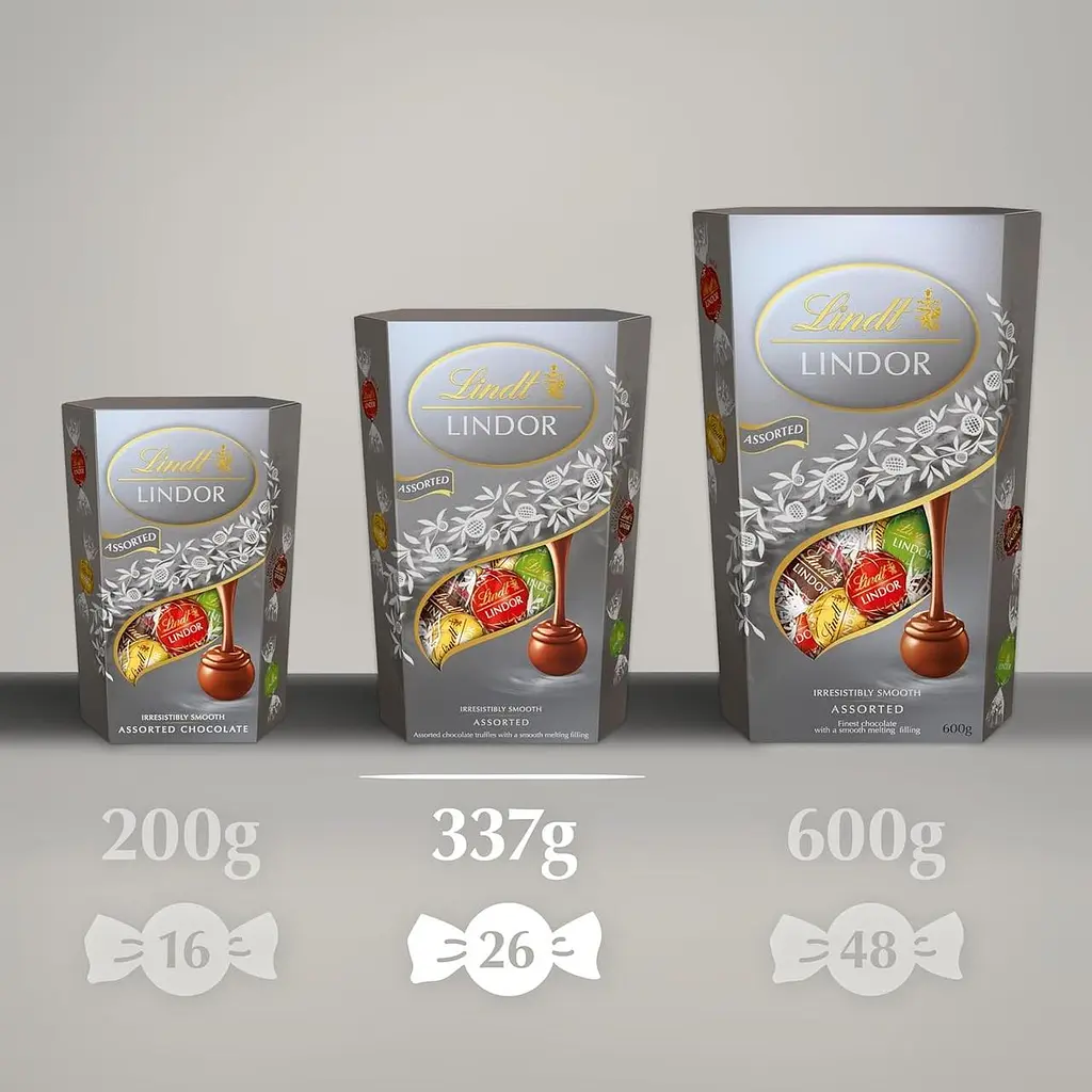 Шоколадные конфеты Lindt Lindor Chocolate Assorted Silver 200г - фото 6