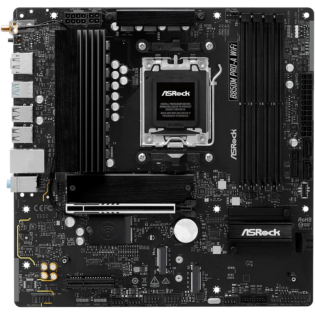 Материнська плата ASRock B850M Pro-A WiFi Socket AM5 - фото 3