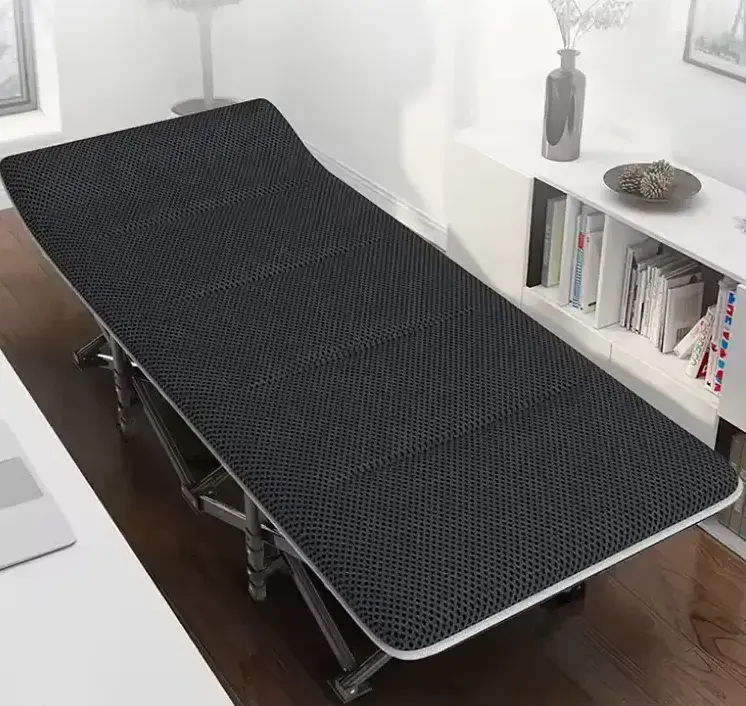 Туристична похідна розкладачка Leobro з Mesh-матрацом Black (LB-CC-L1-BLK) - фото 5