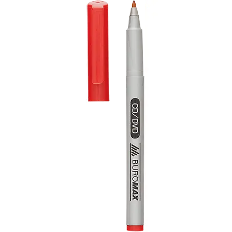 Маркер Buromax Jobmax водостійкий 0.6 мм червоний (BM.8701-05) - фото 2
