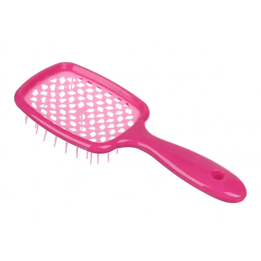 Гребінець щітка для волосся Superbrush Plus Hollow Comb Темно-розовый 86240 - фото 2