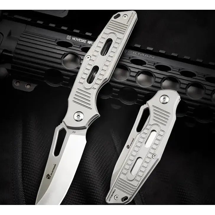 Нож туристический HX Outdoors Handolock X Folding Knife Titanium Version (TD-14T) - фото 4