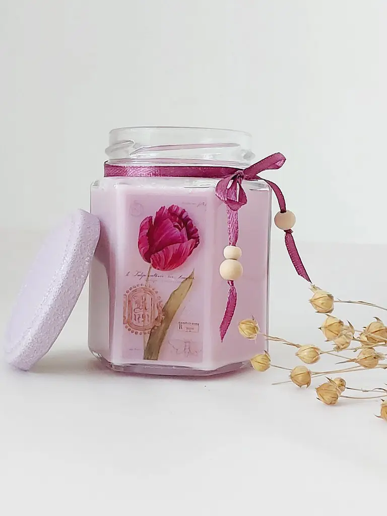 Еко свічка Svich Shop Тюльпан у подарунковій коробці - фото 2