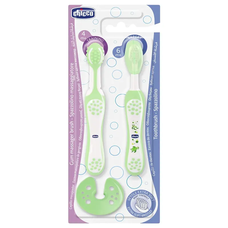 Набір зубних щіток Chicco Learning Set 06961.00 2 шт