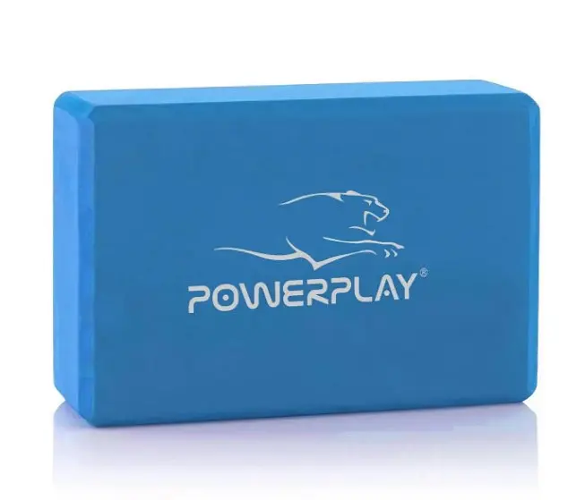 Блоки для йоги PowerPlay 4006 Yoga Brick EVA 2 шт Сині (PP_4006_Blue_2in) - фото 2