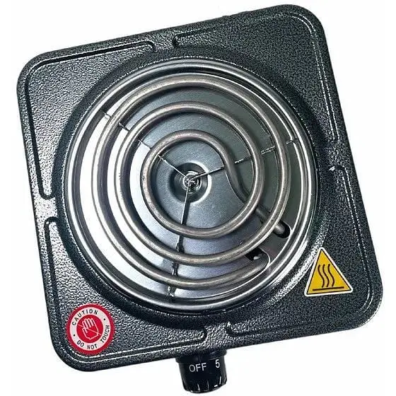 Плита одноконфоркова електрична кухонна Domotec MS-5801 - PRO01 портативна 1000 Вт Сіра - фото 3