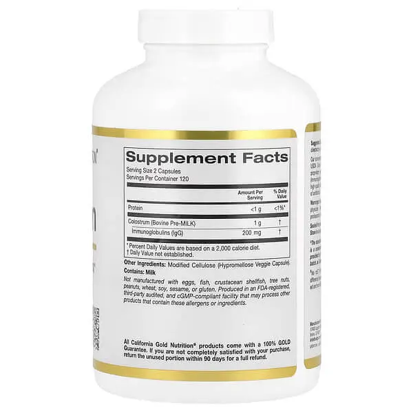 Молозиво (Colostrum) та Лактоферин Colostrum 240 капсул CGN vit0005371 - фото 2