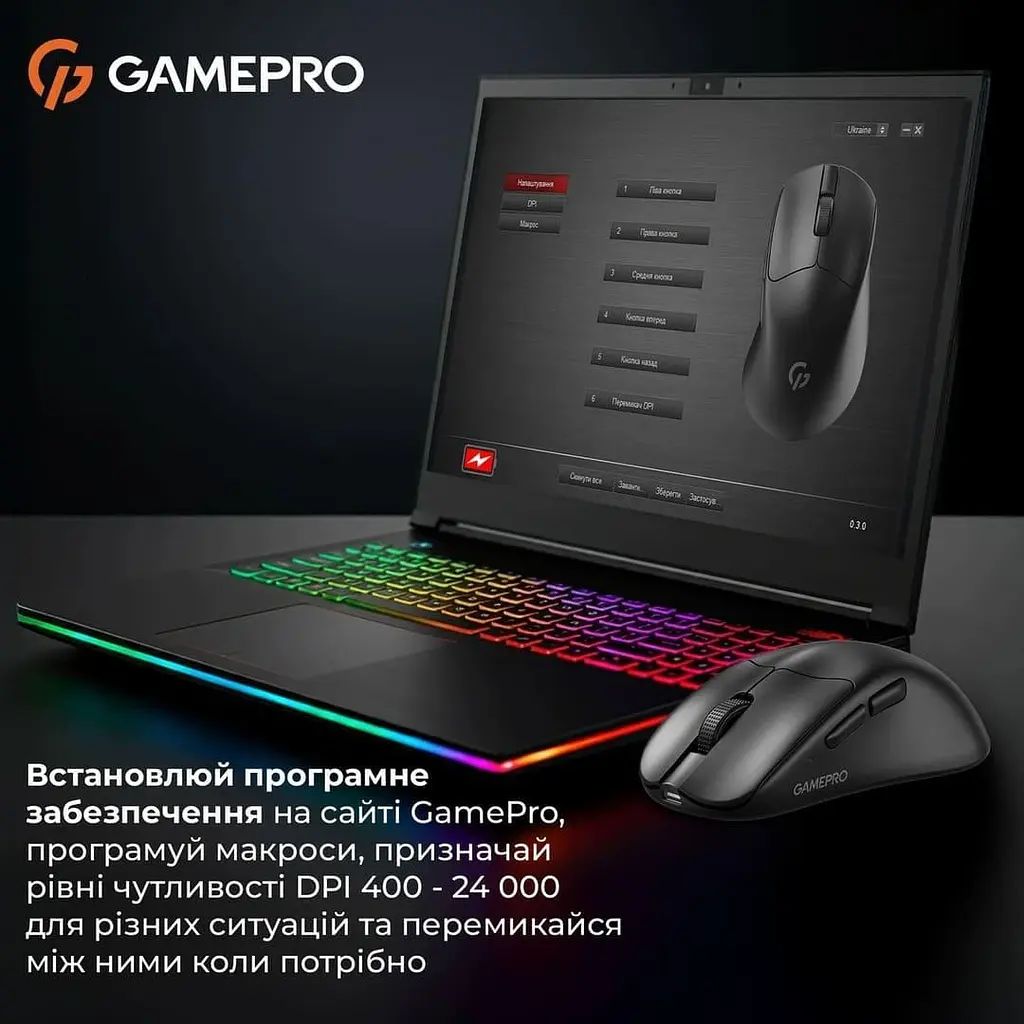 Миша GamePro Genesis Avenger Black (GM096B) - фото 9