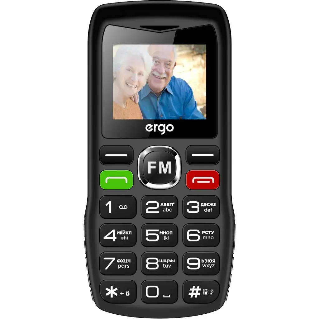 Мобільний телефон Ergo R182 Black - фото 2