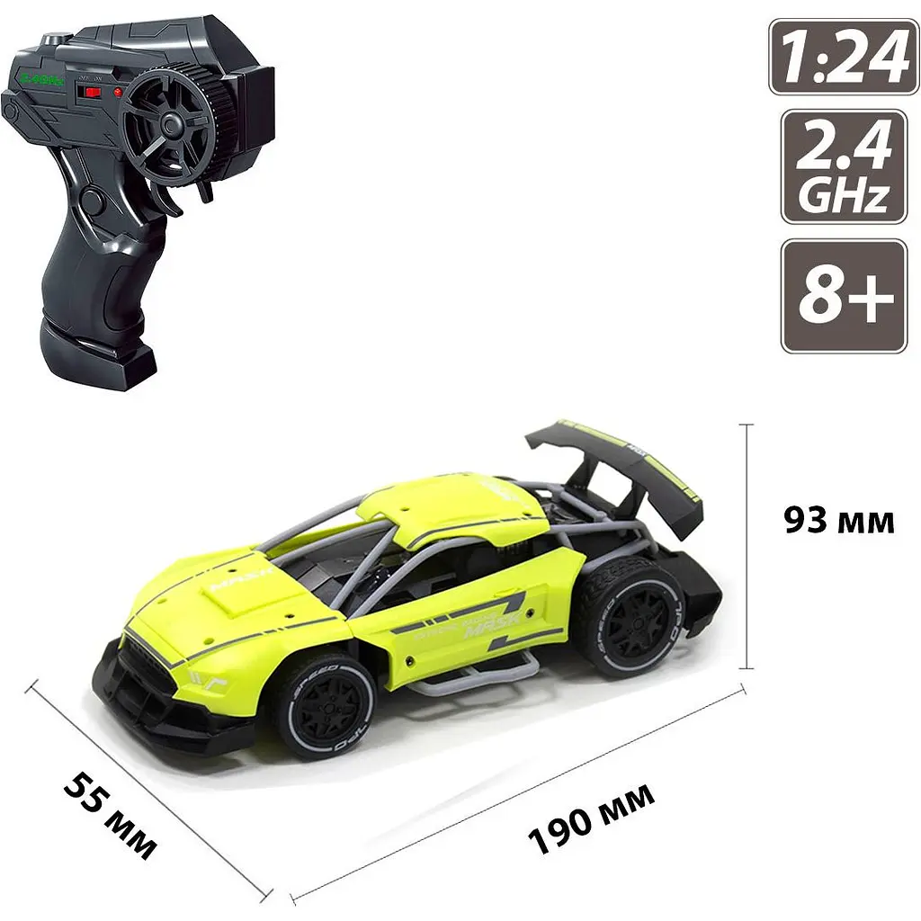 Машинка на радіокеруванні Sulong Toys 1:24 Speed Racing Drift Mask Green (SL-290RHGR) [114165] - фото 8