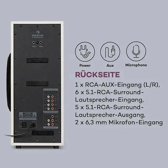 Домашний кинотеатр Auna Areal Elegance 5.1 (10034855) - фото 8
