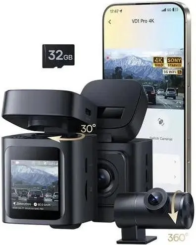 Автомобільний відеореєстратор Baseus PrimeTrip VD1 Pro Black (C0119804) - фото 2