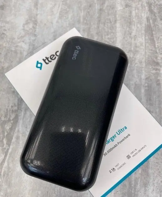 Power Bank Портативний Акумулятор Ttec 30000 mAh Оригінал Чорний - фото 2