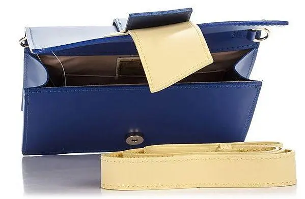 Шкіряний клатч Genuine Leather Синій - фото 2