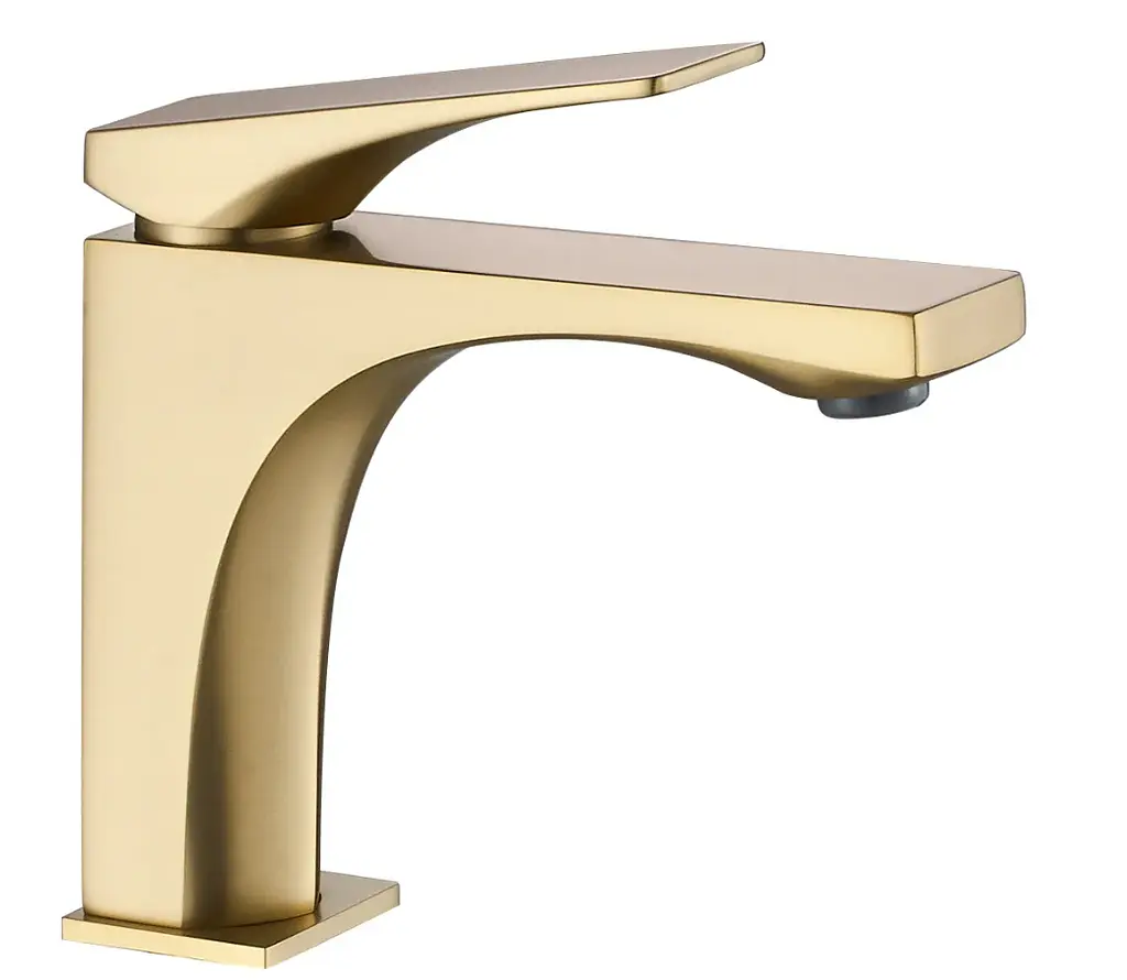 Змішувач для умивальника Rea Joe низький brushed gold REA-B8990 - фото 4