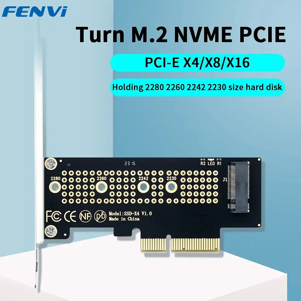 Плата - адаптер Fenvi SSD-X4 для дисків M.2 NVMe SSD PCI-E 4.0*4 для 2230 / 2242 / 2260 / 2280 - фото 2