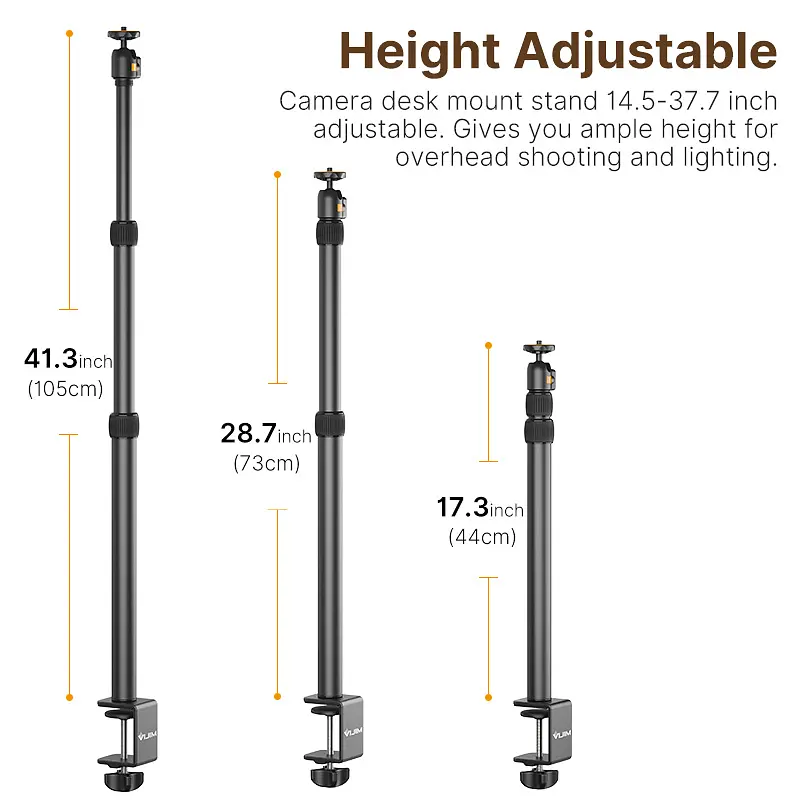 Штатив-тримач Ulanzi Vijim Desktop Extendable Light Stand (UV-2487 LS02) (2487) - фото 10