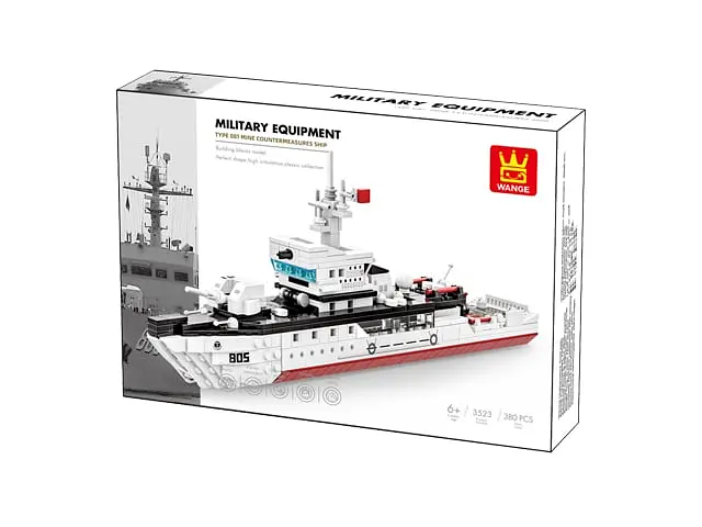Конструктор Wange військовий корабель Type 081 мінний тральщик – дитячий конструктор, військова техніка, 380 деталей - фото 2